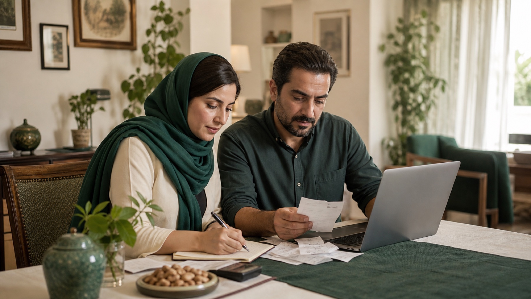 مدیریت هزینه‌های خانه توسط یک خانواده ایرانی